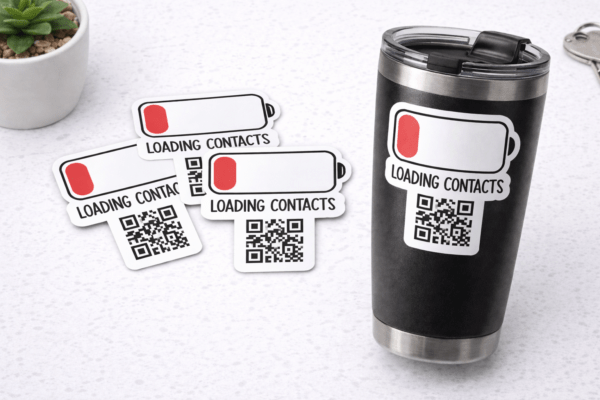 Superdots Digital Contact Stickers (8-Pack) (Unique Qr Codes)